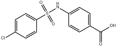 4-{[(4-chlorophenyl)sulfonyl]amino}benzoic acid Structure