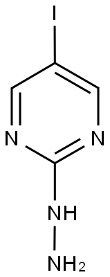 2-hydrazino-5-iodopyrimidine Structure