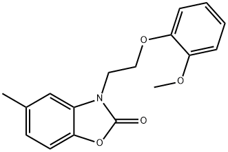 3-[2-(2-methoxyphenoxy)ethyl]-5-methyl-1,3-benzoxazol-2(3H)-one Structure