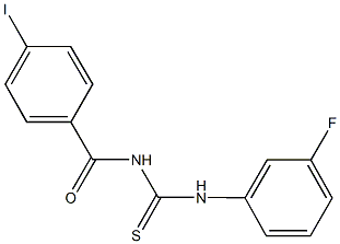 N-(3-fluorophenyl)-N'-(4-iodobenzoyl)thiourea 구조식 이미지