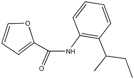 N-(2-sec-butylphenyl)-2-furamide Structure