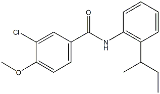 N-(2-sec-butylphenyl)-3-chloro-4-methoxybenzamide Structure