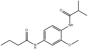 N-[4-(isobutyrylamino)-3-methoxyphenyl]butanamide 구조식 이미지