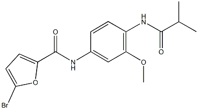 5-bromo-N-[4-(isobutyrylamino)-3-methoxyphenyl]-2-furamide Structure
