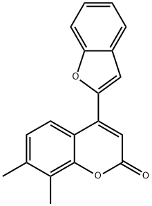 4-(1-benzofuran-2-yl)-7,8-dimethyl-2H-chromen-2-one 구조식 이미지