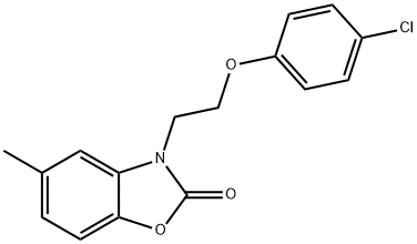 3-[2-(4-chlorophenoxy)ethyl]-5-methyl-1,3-benzoxazol-2(3H)-one Structure