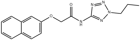 2-(2-naphthyloxy)-N-(2-propyl-2H-tetraazol-5-yl)acetamide 구조식 이미지