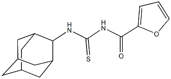 N-(2-adamantyl)-N'-(2-furoyl)thiourea 구조식 이미지