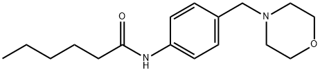 N-[4-(4-morpholinylmethyl)phenyl]hexanamide Structure