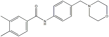 3,4-dimethyl-N-[4-(4-morpholinylmethyl)phenyl]benzamide Structure