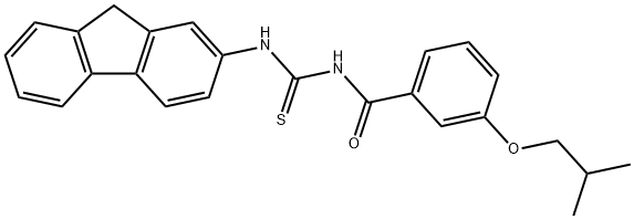 N-(9H-fluoren-2-yl)-N'-(3-isobutoxybenzoyl)thiourea 구조식 이미지