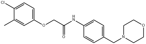 2-(4-chloro-3-methylphenoxy)-N-[4-(4-morpholinylmethyl)phenyl]acetamide Structure