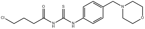 N-(4-chlorobutanoyl)-N'-[4-(morpholin-4-ylmethyl)phenyl]thiourea 구조식 이미지