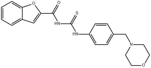 N-(1-benzofuran-2-ylcarbonyl)-N'-[4-(morpholin-4-ylmethyl)phenyl]thiourea 구조식 이미지