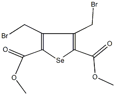 dimethyl 3,4-bis(bromomethyl)selenophene-2,5-dicarboxylate Structure