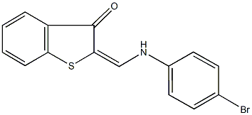 2-[(4-bromoanilino)methylene]-1-benzothiophen-3(2H)-one Structure