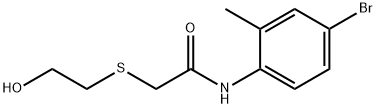 N-(4-bromo-2-methylphenyl)-2-[(2-hydroxyethyl)sulfanyl]acetamide Structure