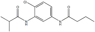 N-[4-chloro-3-(isobutyrylamino)phenyl]butanamide 구조식 이미지