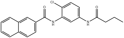 N-[5-(butyrylamino)-2-chlorophenyl]-2-naphthamide Structure