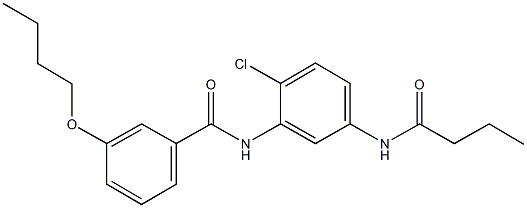 3-butoxy-N-[5-(butyrylamino)-2-chlorophenyl]benzamide Structure