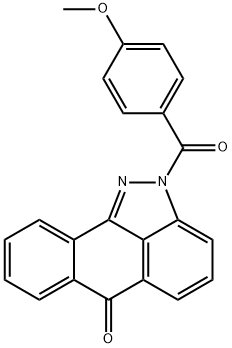 2-(4-methoxybenzoyl)dibenzo[cd,g]indazol-6(2H)-one Structure