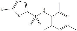 5-bromo-N-mesityl-2-thiophenesulfonamide Structure