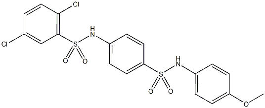 2,5-dichloro-N-{4-[(4-methoxyanilino)sulfonyl]phenyl}benzenesulfonamide Structure