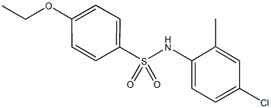 N-(4-chloro-2-methylphenyl)-4-ethoxybenzenesulfonamide 구조식 이미지