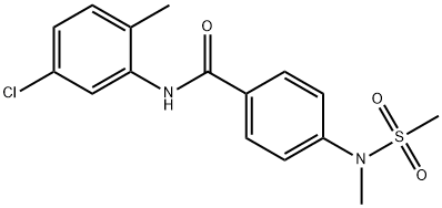 N-(5-chloro-2-methylphenyl)-4-[methyl(methylsulfonyl)amino]benzamide 구조식 이미지