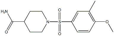 1-[(4-methoxy-3-methylphenyl)sulfonyl]-4-piperidinecarboxamide Structure