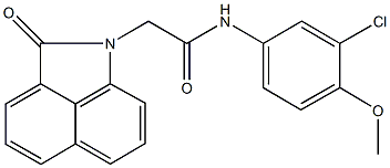 N-(3-chloro-4-methoxyphenyl)-2-(2-oxobenzo[cd]indol-1(2H)-yl)acetamide Structure