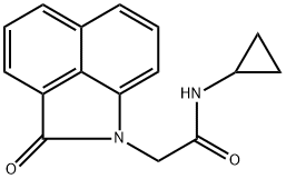 N-cyclopropyl-2-(2-oxobenzo[cd]indol-1(2H)-yl)acetamide Structure