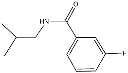 3-fluoro-N-isobutylbenzamide 구조식 이미지