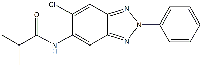 N-(6-chloro-2-phenyl-2H-1,2,3-benzotriazol-5-yl)-2-methylpropanamide 구조식 이미지