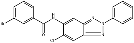 3-bromo-N-(6-chloro-2-phenyl-2H-1,2,3-benzotriazol-5-yl)benzamide Structure