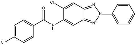 4-chloro-N-(6-chloro-2-phenyl-2H-1,2,3-benzotriazol-5-yl)benzamide Structure