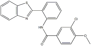 N-[2-(1,3-benzothiazol-2-yl)phenyl]-3-chloro-4-methoxybenzamide Structure