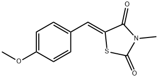 5-(4-methoxybenzylidene)-3-methyl-1,3-thiazolidine-2,4-dione 구조식 이미지