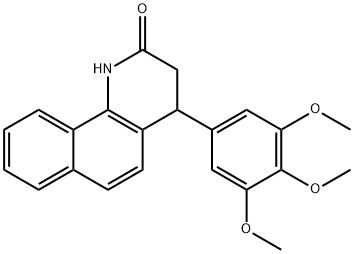 4-(3,4,5-trimethoxyphenyl)-3,4-dihydrobenzo[h]quinolin-2(1H)-one Structure