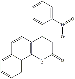 4-{2-nitrophenyl}-3,4-dihydrobenzo[h]quinolin-2(1H)-one 구조식 이미지