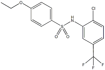 N-[2-chloro-5-(trifluoromethyl)phenyl]-4-ethoxybenzenesulfonamide 구조식 이미지