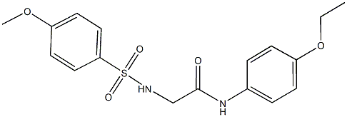 N-(4-ethoxyphenyl)-2-{[(4-methoxyphenyl)sulfonyl]amino}acetamide 구조식 이미지