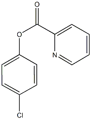 4-chlorophenyl 2-pyridinecarboxylate Structure