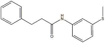 N-[3-(methylsulfanyl)phenyl]-3-phenylpropanamide Structure