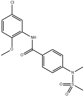 N-(5-chloro-2-methoxyphenyl)-4-[methyl(methylsulfonyl)amino]benzamide Structure