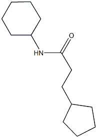 N-cyclohexyl-3-cyclopentylpropanamide 구조식 이미지