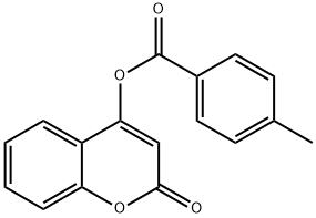 2-oxo-2H-chromen-4-yl 4-methylbenzoate 구조식 이미지