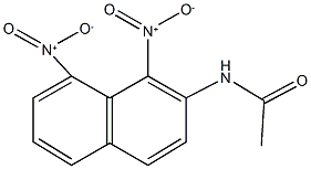 N-{1,8-bisnitro-2-naphthyl}acetamide 구조식 이미지