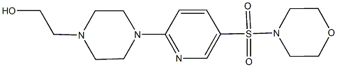 2-{4-[5-(4-morpholinylsulfonyl)-2-pyridinyl]-1-piperazinyl}ethanol Structure