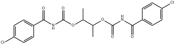 2-({[(4-chlorobenzoyl)amino]carbonyl}oxy)-1-methylpropyl 4-chlorobenzoylcarbamate Structure
